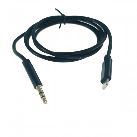 Cablu cu conector jack 3.5 mm la conector tip lightning, 100 cm, in blister, negru [1]