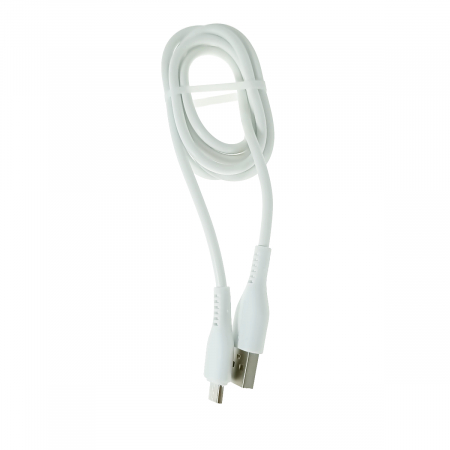 Cabluri microUSB - Cablu cu conectori USB-A tata la microUSB tata, 3.1A, lungime 100cm, Jellico KDS-30 64120, incarcare, transfer date, alb