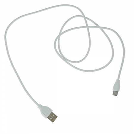 Accesorii IT - Cablu cu conectori USB-A tata la USB-C tata, 3.1A, lungime 100cm, Jellico YG-10 92131, incarcare, transfer date, alb