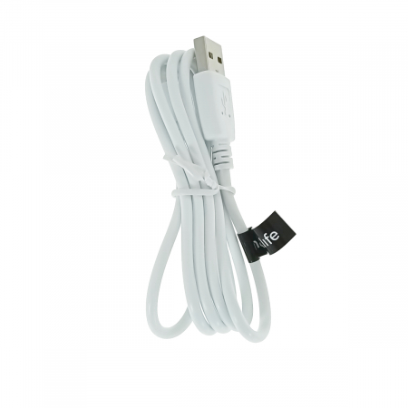 Cablu date Maxlife, USB - USB-C 1,0 m 3A, Alb [2]