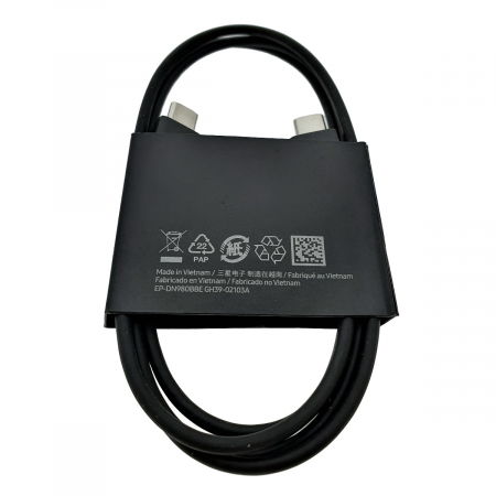 Cablu cu conectori USB-C tata la USB-C tata, EP-DN980BBE GH39-02103A, PD 3A, 1m, negru [5]