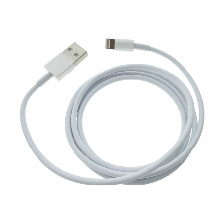 Cablu cu conectori USB tata la 8-pin lightning tata, Foxconn MD818, lungime 1m, alb [1]