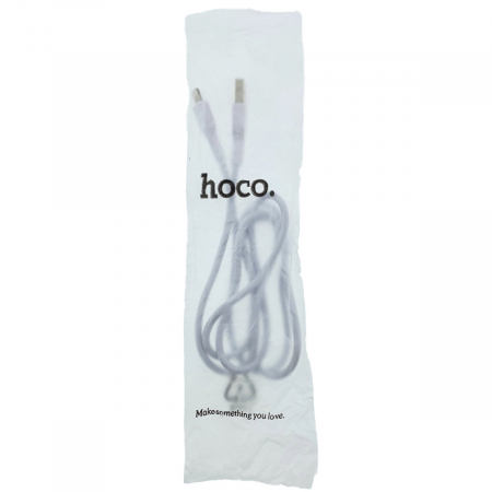Cablu cu conectori USB tata la 8-pin Lightning tata, HOCO X20 Snowy Spirit 06881, 2.4 A, lungime 1m, alb [4]
