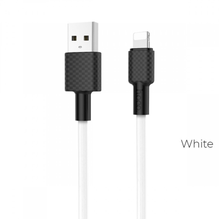 Cablu cu conectori USB tata la Lightning tata, HOCO X29W Superior Style, lungime 1m, 2A, alb [1]