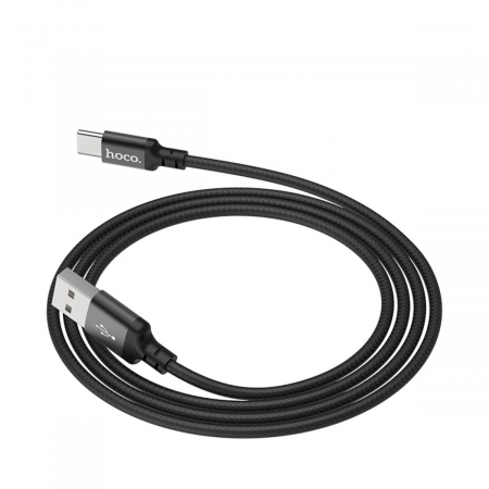 Cablu cu conectori USB tata la USB Tip C tata, HOCO X14 Times Speed, 3A, lungime 1m, negru [1]