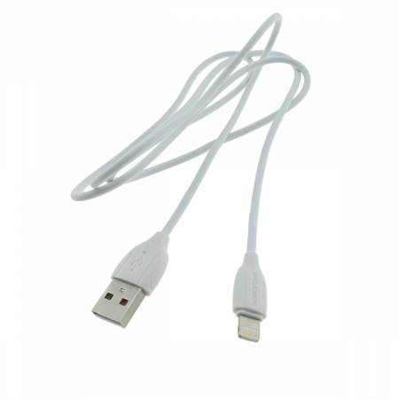 Cablu cu conectori USB tata si lightning tata, Borofone BX19 Benefit 70176, lungime 1m, 2.4A, alb [1]