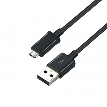 Cabluri microUSB - Cablu cu conectori USB tip A tata si microUSB tata, Samsung ECB-DU5ABE, lungime 1m, bulk, negru