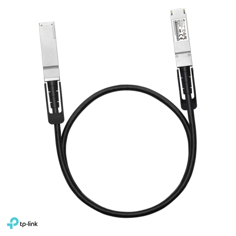 Accesorii retea - Cablu DAC TP-Link Omada SM9220-1M, QSFP28 la QSFP28, 100 Gbps, lungime 1 m, cupru argintat 30AWG, hot swappable, SM9220-1M