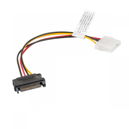 Cablu de conectare , Lanberg , SATA tata ->MOLEX mama , 0.15 m [1]