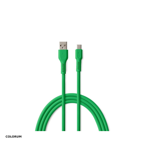 Accesorii IT - Cablu de date Colorum CK60-AC-04, USB-A - USB-C, 1,8 m, 3A, verde