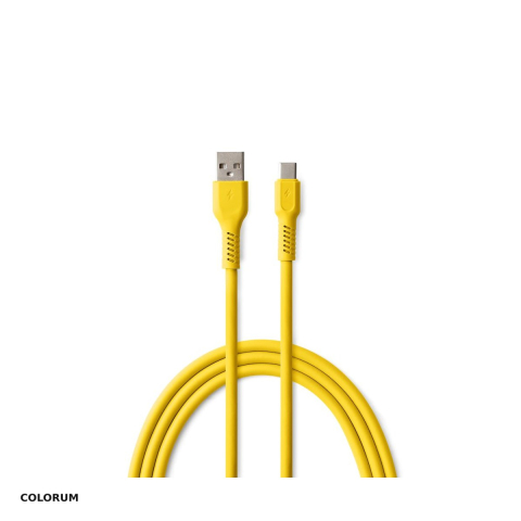 Accesorii IT - Cablu de date Colorum CK60-AC-05, USB-A - USB-C, 1,8 m, 3A, galben