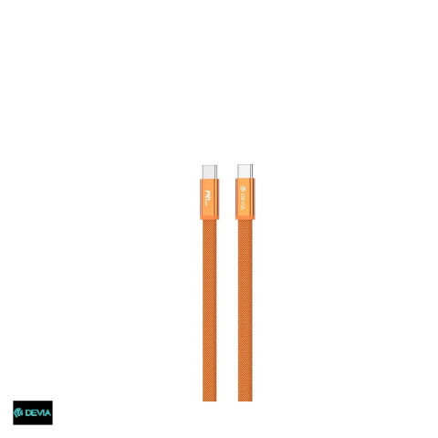 Cabluri de date telefoane - Cablu de date Devia Ultra3, USB-C - USB-C, 1,5 m, 240W, portocaliu