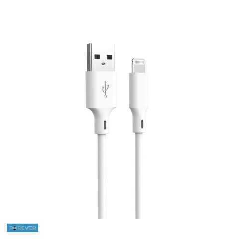 Accesorii IT - Cablu de date Forever Recycling HDKR12-AL-00, USB-A - Lightning, 1,5 m, 2,4A, alb