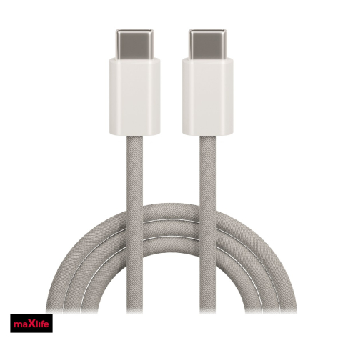 Cabluri de date telefoane - Cablu de date Maxlife MXUC-06, USB-C - USB-C, 1 m, 20W, gri