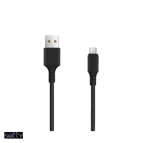 Cabluri de date telefoane - Cablu de date Setty, USB-A - Micro USB, 3 m, 2A, negru