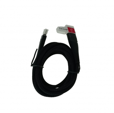 Cablu de date si alimentare, Kabel Armour, 2.1A, conector USB Tip A tata la USB Tip C tata, lungime 200 cm, negru [2]