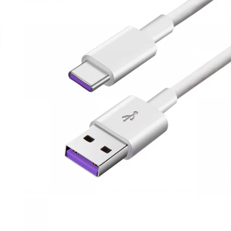 Cablu de date si alimentare premium, 3A PD60W, conectori USB tata la USB Tip C tata, OEM CC-14380, lungime 100 cm, Alb [2]