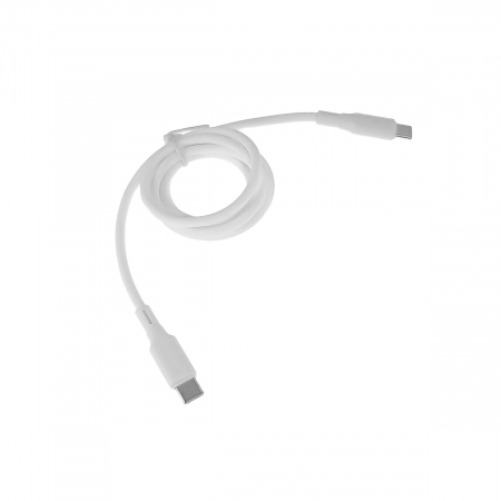 Cablu de date si alimentare premium, PD60W, conectori USB Tip C tata la USB Tip C tata, JELLICO B24, lungime 100 cm, Alb [1]