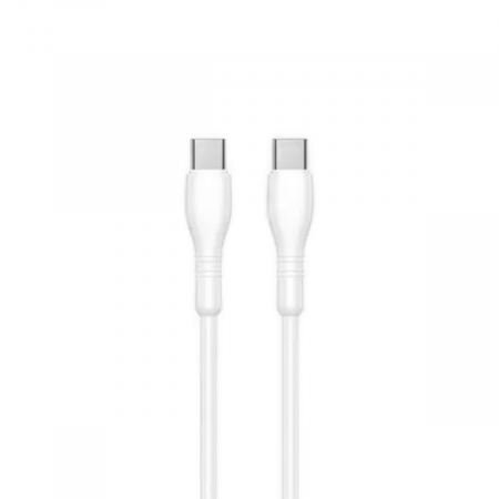 Cablu de date si alimentare premium, PD66W, conectori USB Tip C tata la USB Tip C tata, Jellico B9, lungime 100 cm, Alb [1]