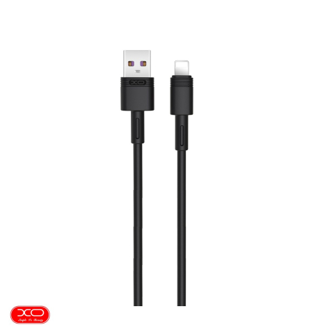 Cabluri de date telefoane - Cablu de date XO NB-Q166, USB-A - Lightning, 1 m, 5A, negru