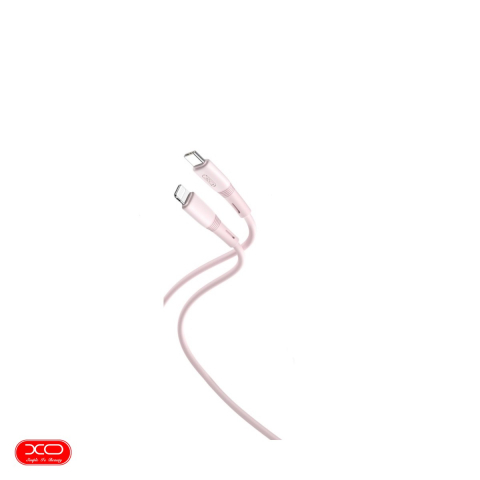 Accesorii IT - Cablu de date XO NB-Q226A, USB-C - Lightning, 1 m, 27W, roz