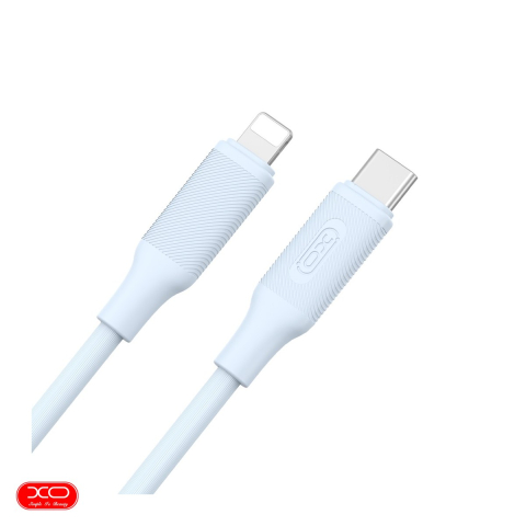 Cablu de date XO NB-Q265A, USB-C - Lightning, 1 m, 27W, albastru [3]