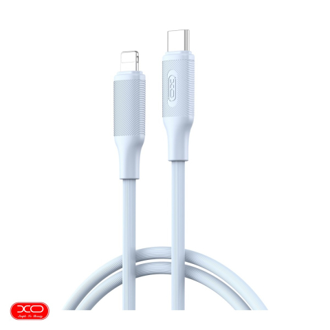 Accesorii IT - Cablu de date XO NB-Q265A, USB-C - Lightning, 1 m, 27W, albastru