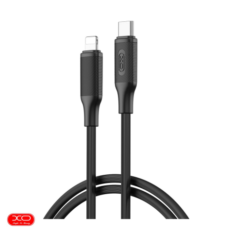 Accesorii IT - Cablu de date XO NB-Q265A, USB-C - Lightning, 1 m, 27W, negru