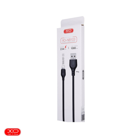 Cablu de date XO NB103, USB-A - Lightning, 1 m, 2,1A, alb [3]