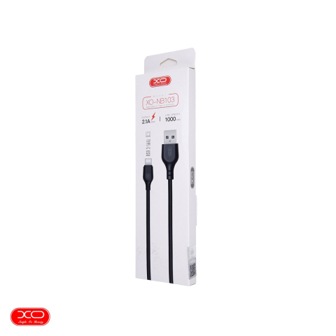 Cablu de date XO NB103, USB-A tata la USB-C tata, lungime 1 m, 2.1A, in cutie, negru [3]