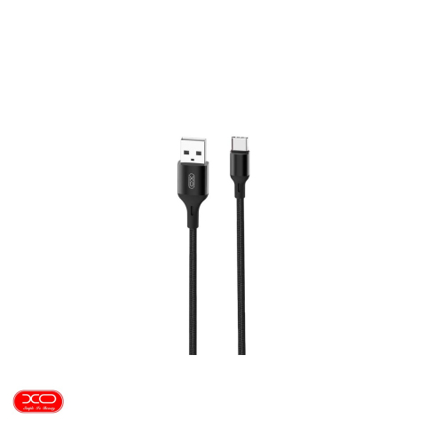 Cabluri de date telefoane - Cablu de date XO NB143, USB-A - USB-C, 1 m, 2,4A, negru