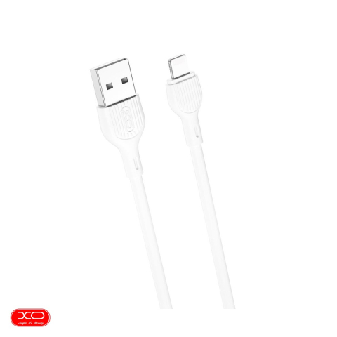 Cabluri de date telefoane - Cablu de date XO NB200, USB-A - Lightning, 2 m, 2,1A, alb