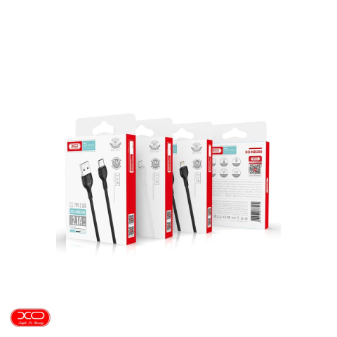 Cablu de date XO NB200, USB-A - Lightning, 2 m, 2,1A, alb [3]