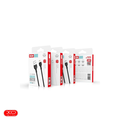 Cablu de date XO NB200, USB-A - Micro USB, 1 m, 2,1A, alb [3]