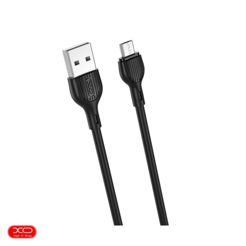 Cabluri de date telefoane - Cablu de date XO NB200, USB-A - Micro USB, 1 m, 2,1A, negru
