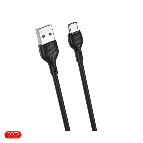 Accesorii IT - Cablu de date XO NB200, USB-A tata la USB-C tata, lungime 2 m, 2.1A, in cutie, negru
