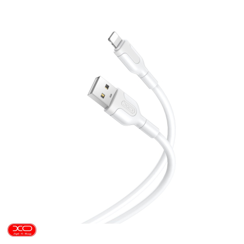 Cabluri de date telefoane - Cablu de date XO NB212, USB-A - Lightning, 1 m, 2,1A, alb