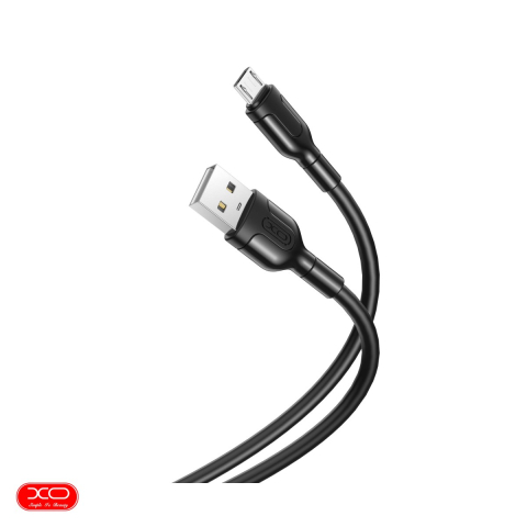 Cabluri de date telefoane - Cablu de date XO NB212, USB-A - Micro USB, 1 m, 2,1A, negru