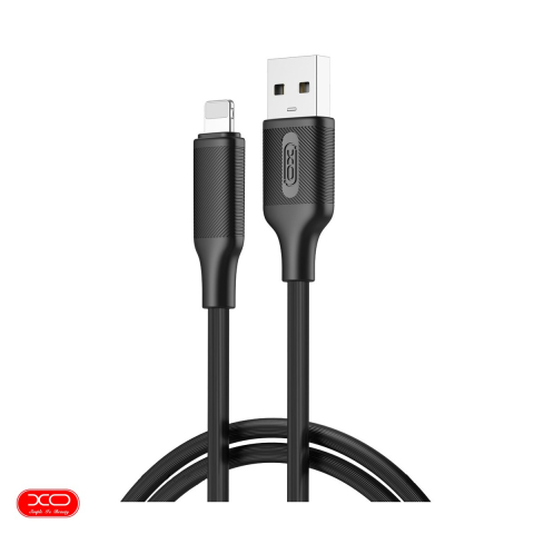 Cabluri de date telefoane - Cablu de date XO NB265, USB-A - Lightning, 1 m, 2,4A, negru