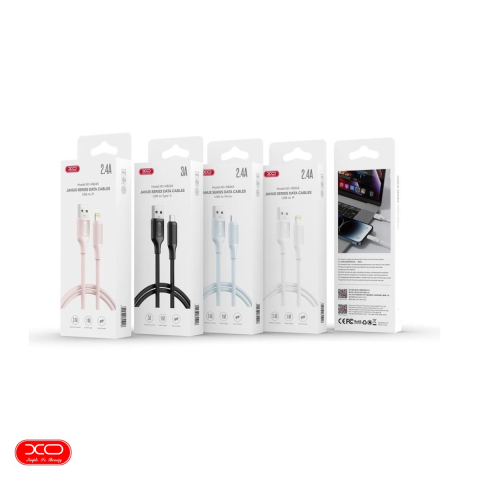 Cablu de date XO NB265, USB-A - USB-C, 1 m, 3A, alb [3]