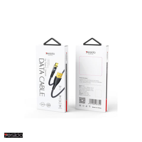 Cablu de date Yesido CA104, USB-A - USB-C, 1,2 m, 18W 2A, negru [3]