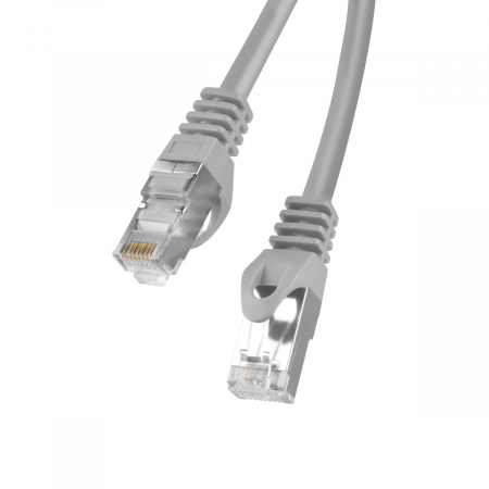 Cablu ecranat FTP, Lanberg 41888, cat.6, mufat 2xRJ45, lungime 20m, AWG 26, 250 MHz, de legatura retea, ethernet, gri [4]