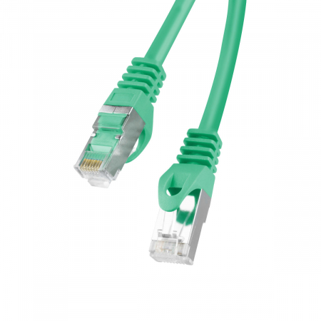 Cablu ecranat FTP, Lanberg 41916, cat.6, mufat 2xRJ45, lungime 10m, AWG 26, 250 MHz, de legatura retea, ethernet, verde [3]
