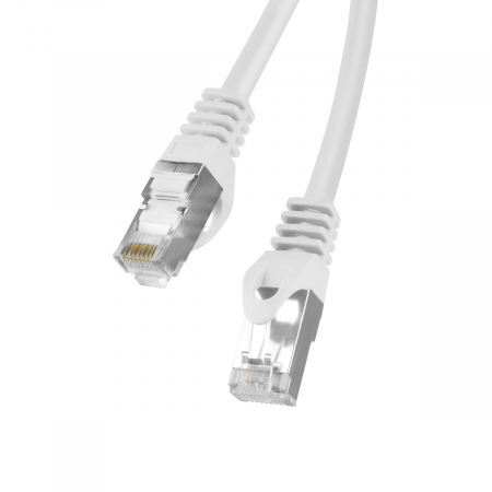 Cablu ecranat FTP, Lanberg 41999, cat.5e, mufat 2xRJ45, lungime 15m, AWG 26, 100 MHz, de legatura retea, ethernet, alb [3]