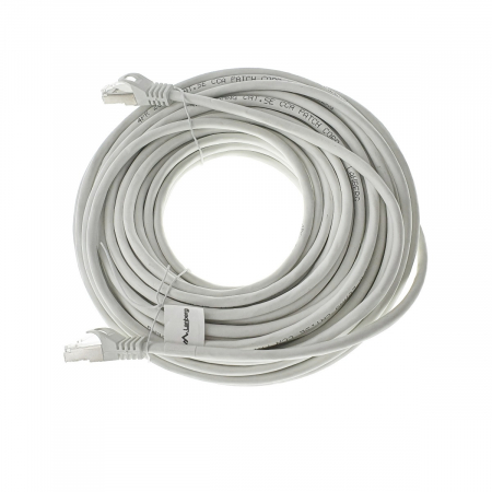 Cablu ecranat FTP, Lanberg 41999, cat.5e, mufat 2xRJ45, lungime 15m, AWG 26, 100 MHz, de legatura retea, ethernet, alb [1]