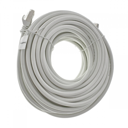 Cablu ecranat FTP, Lanberg 42121, cat 6, mufat 2xRJ45, lungime 20m, AWG 26, 250 MHz, de legatura retea, ethernet, alb [1]