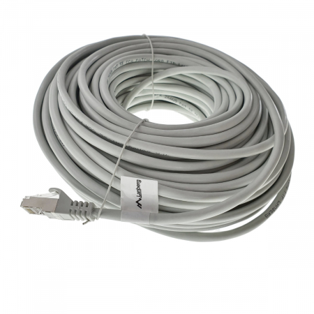 Cablu ecranat FTP, Lanberg 42789, cat.5e, mufat 2xRJ45, lungime 30m, AWG 26, 100 MHz, de legatura retea, ethernet, gri [1]