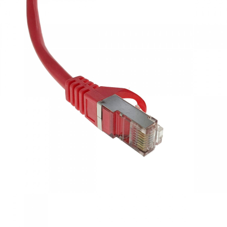 Cablu ecranat FTP, Lanberg 42794 cat.5e, mufat 2xRJ45, lungime 30m, AWG 26, 100 MHz, de legatura retea, ethernet, rosu [2]