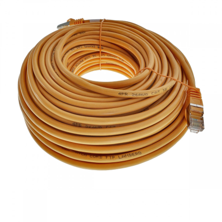 Cablu ecranat FTP, Lanberg 42796 cat.5e, mufat 2xRJ45, lungime 30m, AWG 26, 100 MHz, de legatura retea, ethernet, portocaliu [4]