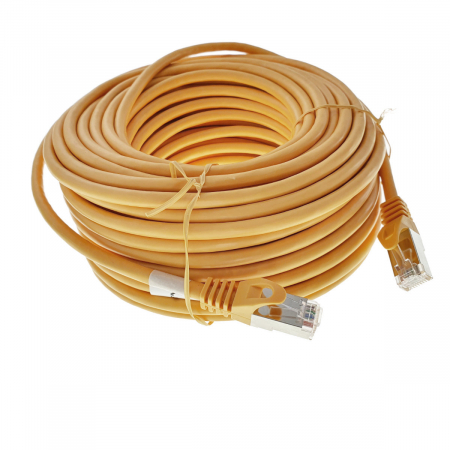 Cablu ecranat FTP, Lanberg 42799, cat 6, mufat 2xRJ45, lungime 30 m, AWG 26, 250 MHz, de legatura retea, ethernet, portocaliu [1]